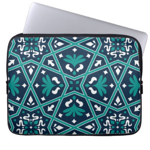 Seamless Islamic Colourful Ceramic Laptop Sleeve