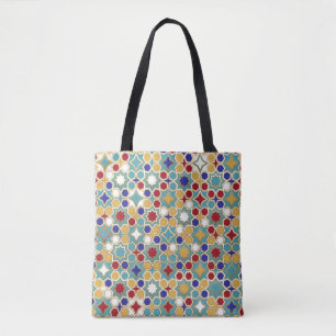 Seamless Islamic patterns in color. Islamic orname Tote Bag