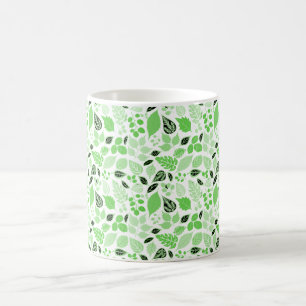 Seamless Leaf Pattern Coffee Mug