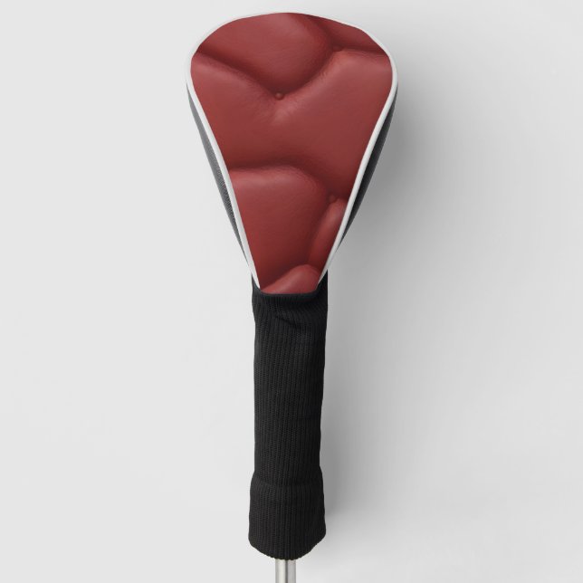 Seamless leather texture pattern golf head cover (Front)