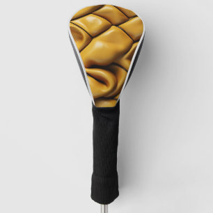 Seamless leather texture pattern golf head cover