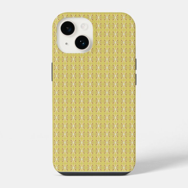 Seamless lemon pattern iPhone case (Back)