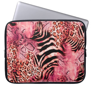 Seamless leopard pattern, abstract zebra. leopard, laptop sleeve