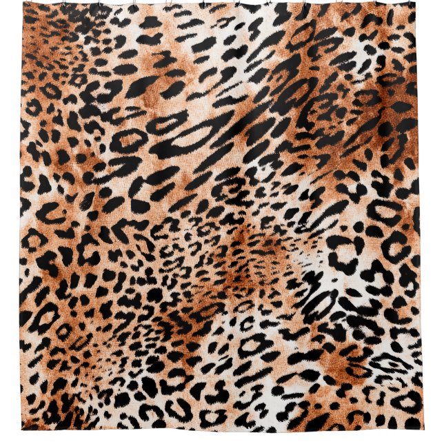 Seamless leopard pattern, african animal print (Front)
