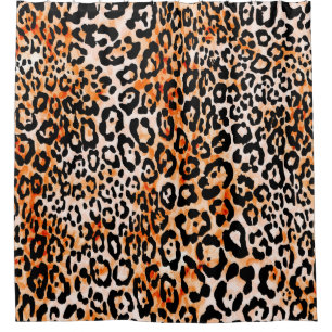 Seamless leopard pattern, hand drawing animal prin