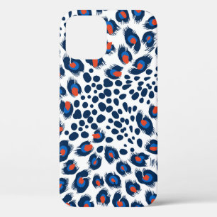 Seamless leopard skin pattern. Vintage. iPhone 12 Case