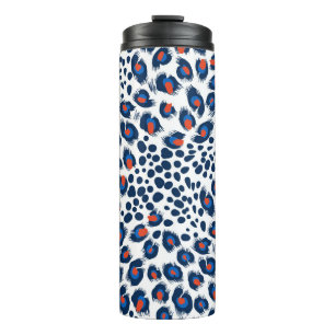 Seamless leopard skin pattern. Vintage. Thermal Tumbler