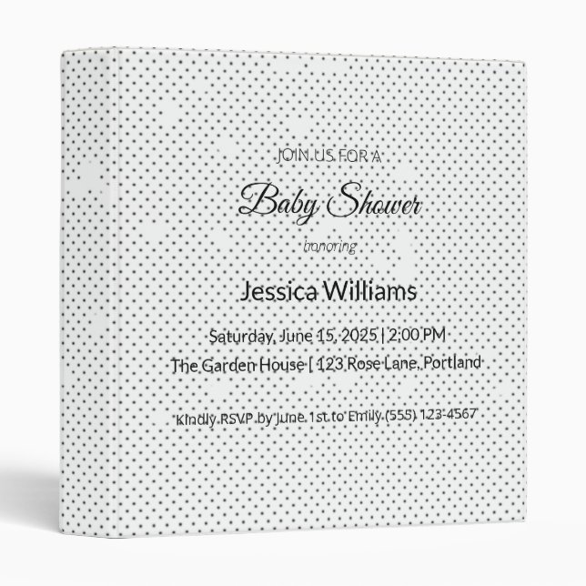 Seamless Light Grey Minimalist Texture  Binder (Front/Spine)
