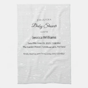 Seamless Light Grey Minimalist Texture Kitchen Towel