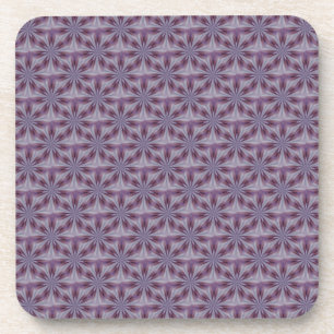Seamless Lilac and Purple Geo Diamond Pattern Coaster