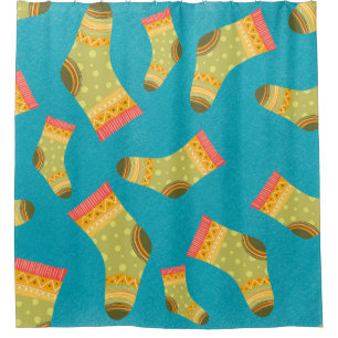 Seamless linear pattern with socks. The illustrati