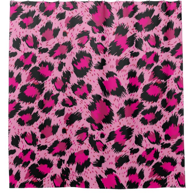Seamless luxury pink leopard pattern. (Front)