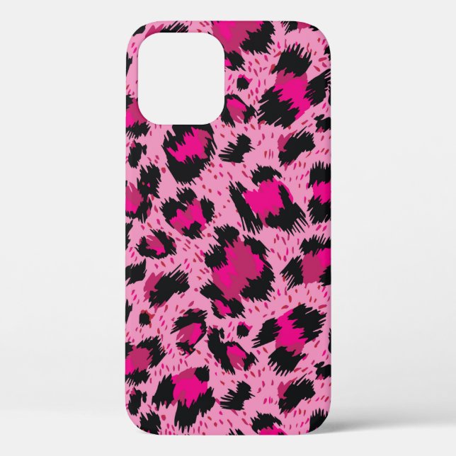 Seamless luxury pink leopard pattern. Case-Mate iPhone case (Back)