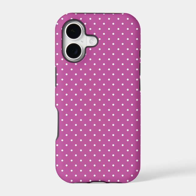 Seamless magenta background polka dot pattern (Back)