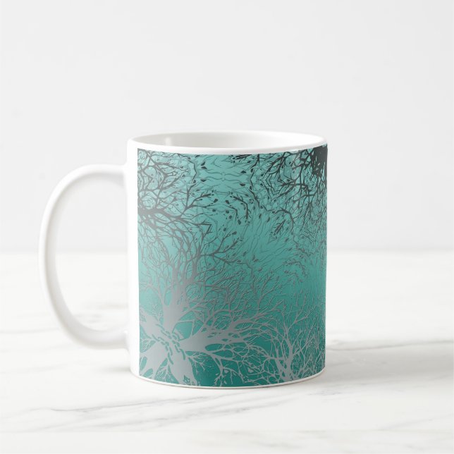 Seamless mandala kaleidoscope coffee mug (Left)