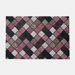 Seamless marble granite stone tile pattern doormat