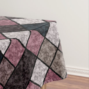 Seamless marble granite stone tile pattern retro v tablecloth