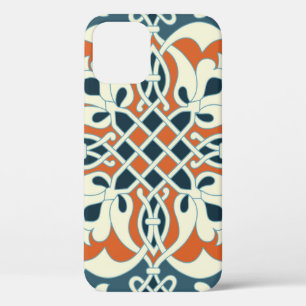 Seamless medallion Vintage multi colour pattern iPhone 12 Case
