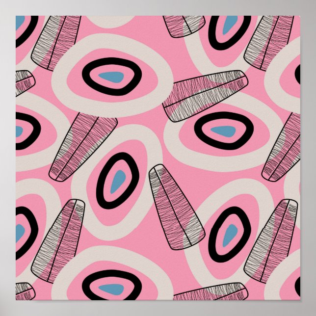 Seamless Midcentury Modern Art Poster (Front)