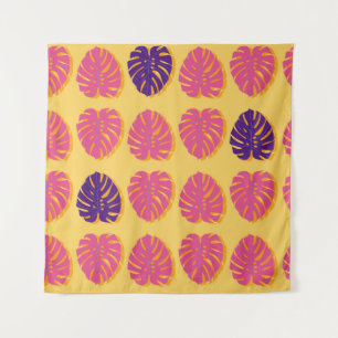 Seamless Monstera Hawaiian tropical plant design i Tapestry