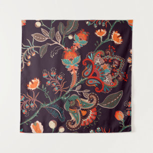 Seamless nature pattern. Background with big decor Tapestry