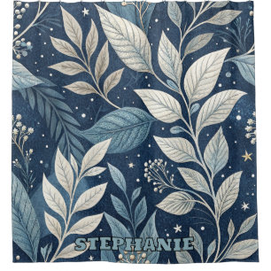 Seamless Night Garden Botanical Pattern