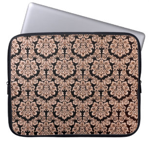 Seamless old school pattern, robots and tapes laptop sleeve