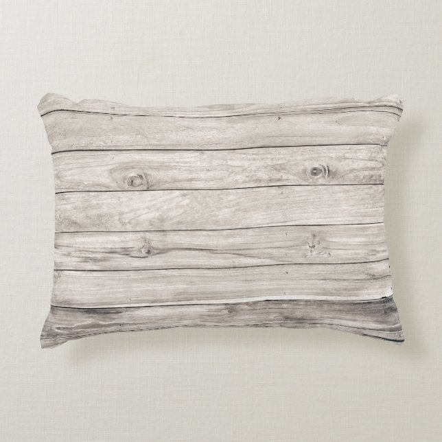 Seamless Old Wood: Textured Wall Background Accent Pillow (Front)