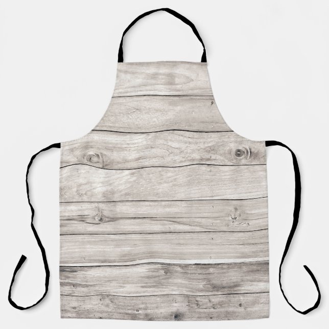 Seamless Old Wood: Textured Wall Background Apron (Front)