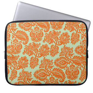 Seamless orange background texture laptop sleeve