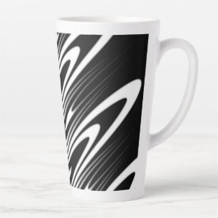 seamless organic pattern design latte mug