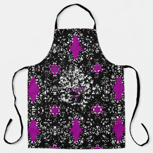 Seamless oriental classic white pattern. Vintage a Apron