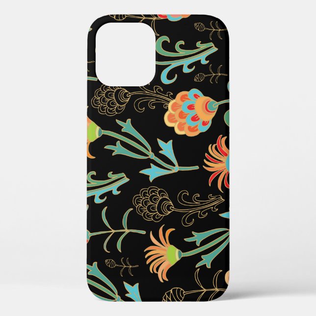 Seamless Oriental Floral Elegance Case-Mate iPhone Case (Back)