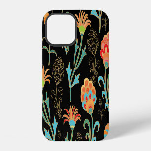 Seamless Oriental Floral Elegance iPhone 12 Case