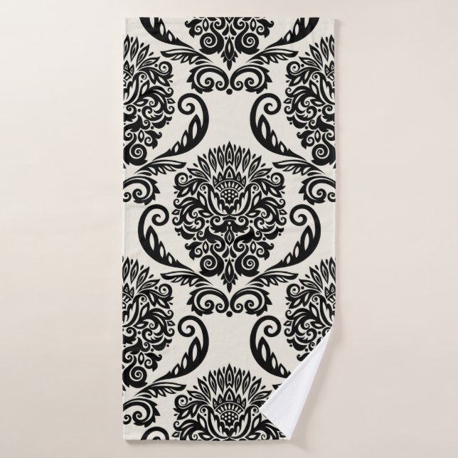 Seamless ornament with decorative elements. Freeha Bath Towel (Bath Towel)