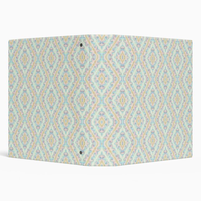 Seamless ornamental decor pattern chequered pastel binder (Background)