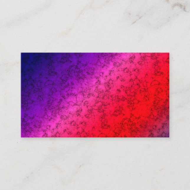 Seamless ornamental marble gradient pink purple ye business card (Front)