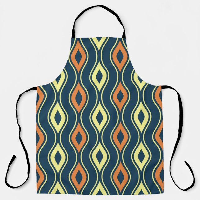 seamless ornamental pattern illustrationillustrati apron (Front)