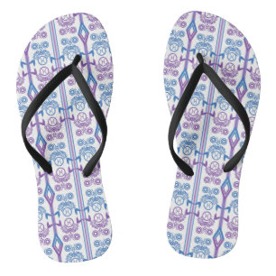 Seamless ornamental retro moroccan arabic vintage flip flops