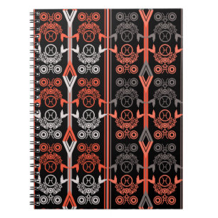 Seamless ornamental retro moroccan arabic vintage notebook