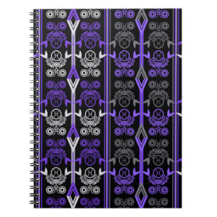 Seamless ornamental retro moroccan arabic vintage notebook