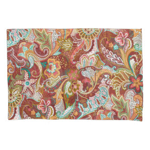 Seamless paisley: elegant background pattern. pillowcase