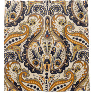 Seamless Paisley floral pattern. Colorful ornament