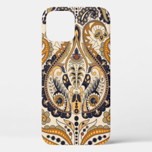 Seamless Paisley floral pattern. Colourful ornamen iPhone 12 Case