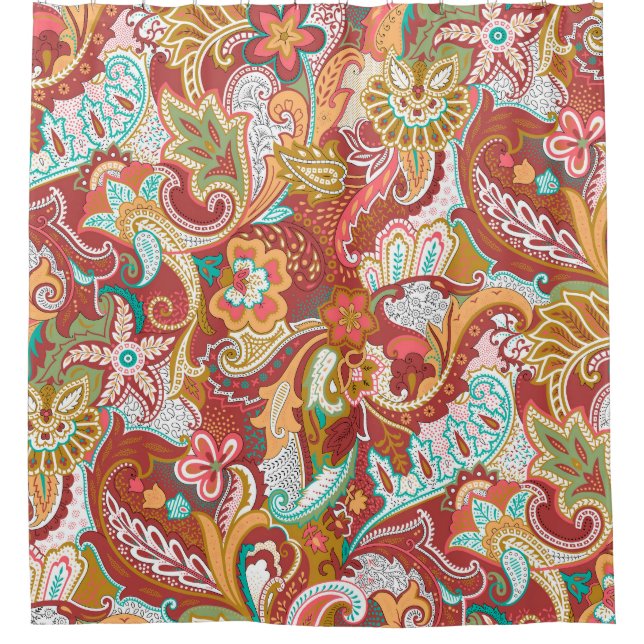 Seamless paisley Pattern on background (Front)