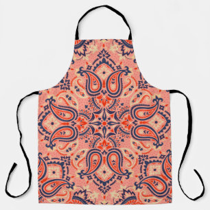 Seamless paisley: vintage pattern design. apron