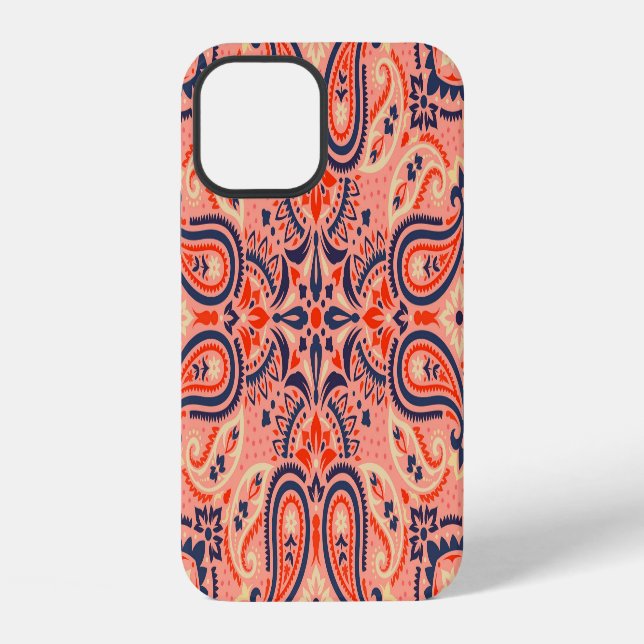 Seamless paisley: vintage pattern design. iPhone case (Back)