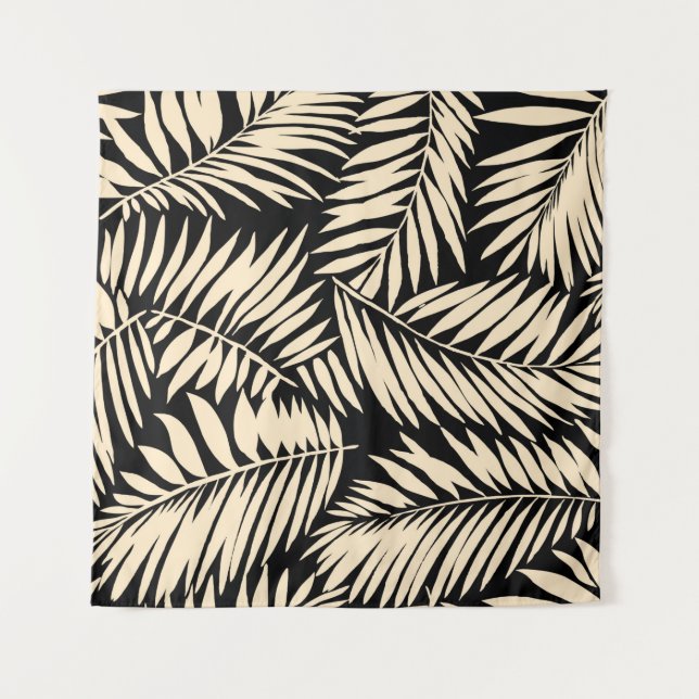 Seamless Palm Leaf Pattern in  Tapestry (Front)