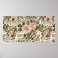 Seamless Paris travel wallpaper. Vintage newspaper