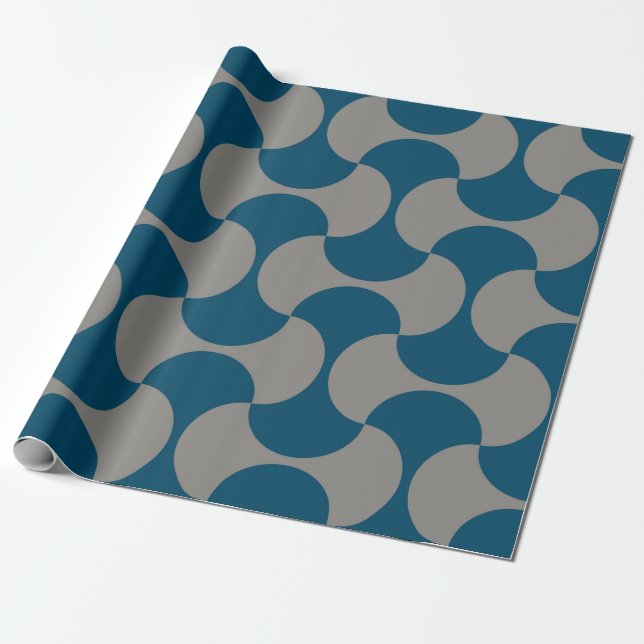 Seamless pastel pattern in 60s style. Wrapping pap Paper (Unrolled)